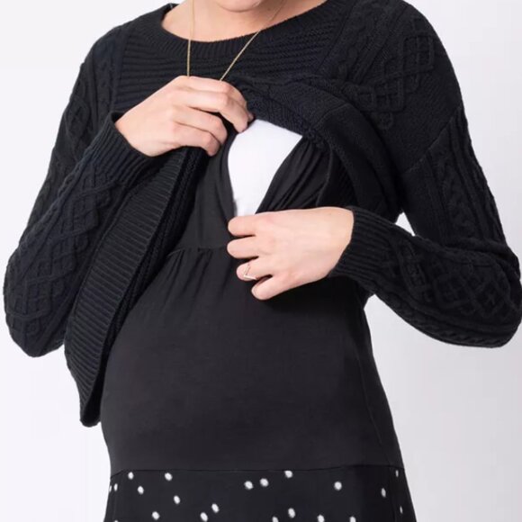 NWT | Seraphine Tiffany Dress | Maternity & Nursing Dress with Sweater | Size 10 - Picture 2 of 2
